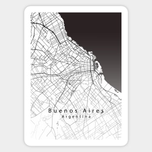 Buenos Aires Argentina City Map Sticker